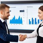**

A confident electrical engineer in a modern office, shaking hands with a hiring manager. The scene emphasizes a successful salary negotiation. The background subtly displays charts and graphs related to salary data for электротехники in Moscow. Focus on professionalism and a sense of achievement.

**