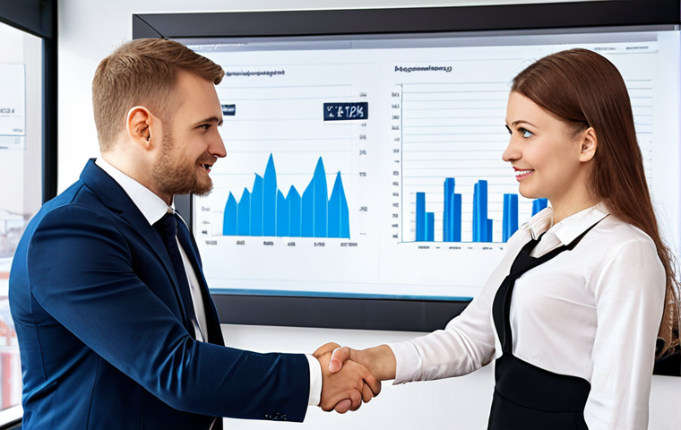**

A confident electrical engineer in a modern office, shaking hands with a hiring manager. The scene emphasizes a successful salary negotiation. The background subtly displays charts and graphs related to salary data for электротехники in Moscow. Focus on professionalism and a sense of achievement.

**