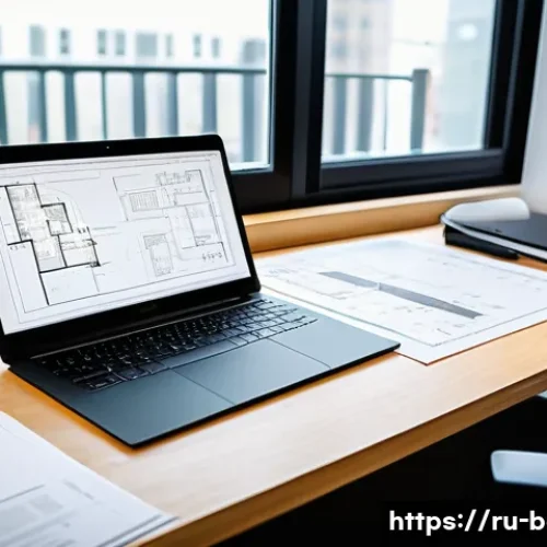 Home 32 건축전기설비기사 이직 준비 포트폴리오 작성 - A modern professional portfolio workspace showcasing an architectural electrical engineer’s desk wit...