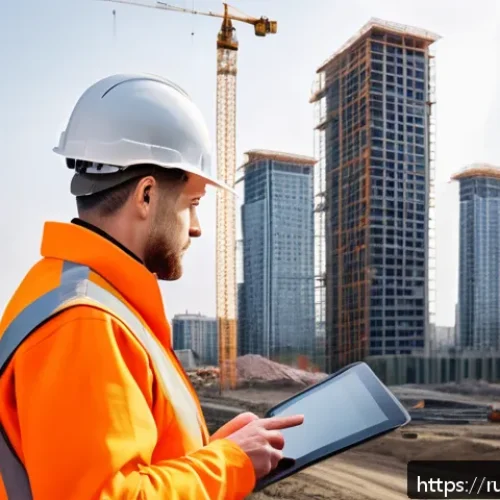 Home 30 건축전기설비기사 취업 후 경력 쌓는 법 - A professional Russian electrical engineer working on a large urban construction site in Moscow, wea...